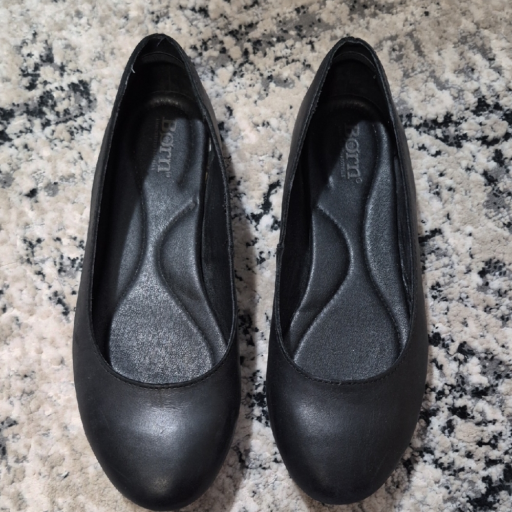 Born Adour Ballet Flat Black Size 7.5